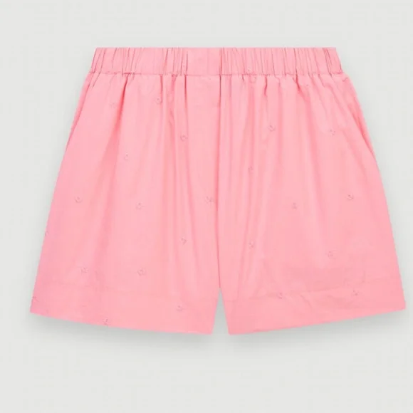 Maje EMBROIDERED POPLIN SHORTS - Picture 5 of 9